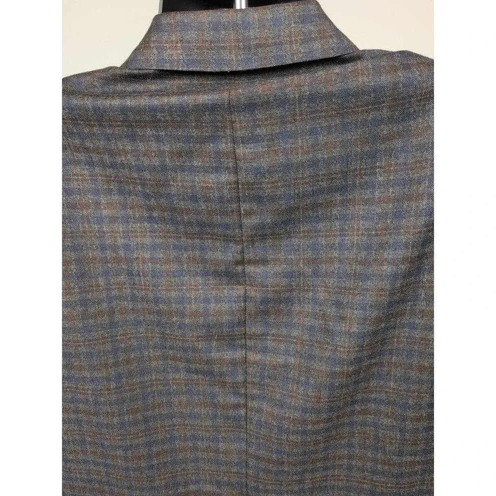 Jos A Bank‎ Reserve E. Thomas Cashmere Wool Check Sport Coat Sz 42L Tailored Fit